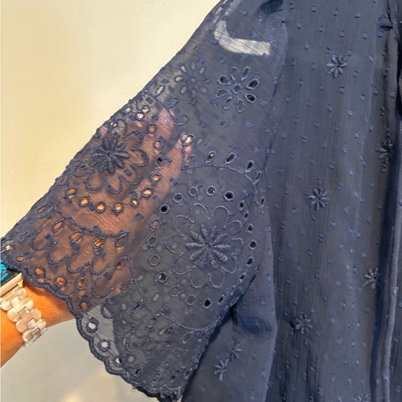 Women's Loft Short Sleeve Top - Sheet short sleeves Navy Blue Size Mediu… - Picture 3 of 9